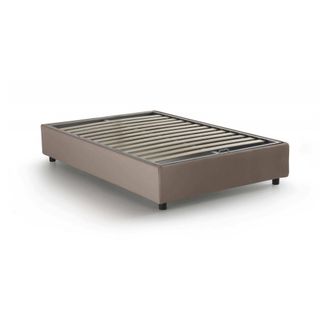 Talamo Italia Talamo Italia - Cama De Plaza Y Media Arianna, Cama Contenedor Con Revestimiento De Tela, 100% Made In Italy, Apertura Frontal, Adecuado Para Colch&oacute;n 