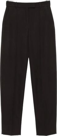 Alexander McQueen Pantaloni sartoriali con pieghe - Marrone