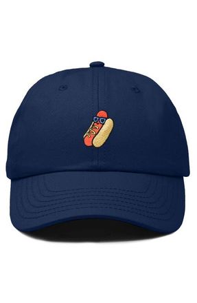 Dalix Dog Days Embroidered Casual Cap in Navy Blue at Nordstrom
