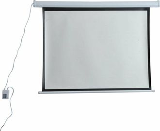 HOMCOM Schermo di Proiezione 84 Pollici Motorizzato Home Cinema Bianco