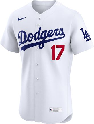 Nike Shohei Ohtani Los Angeles Dodgers Nike Mens Dri-FIT ADV MLB Elite Jersey in White | 9B10LDHOLD9-CFA