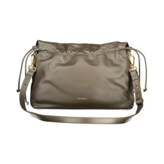 Coccinelle Schoudertas met trekkoord - Dames - Tassen - Bruin - Maat: ONE Size Leer
