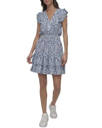 DKNY Dkny V-Neck Mini Dress