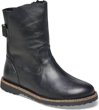 Birkenstock Womens Uppsala Shearling Boot In Black