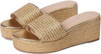 Jack Rogers Bay Mid-Wedge Womens Wedge Shoes Gold : 8.5 M, Textile