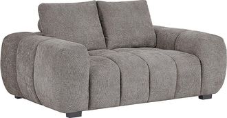 Vente-Unique Sof&aacute; de 2 plazas de tela gris BERENIA