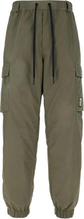 Moncler Grenoble Cargo Broeken - Heren - Straight fit broeken - Groen - S - Polyester - Broeken