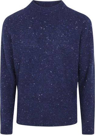FILIPPO DE LAURENTIIS Trui met ronde hals - Heren - Ronde hals truien - Blauw - L - Wol - Truien & Vesten