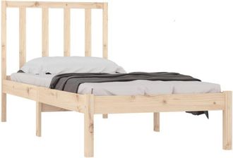 vidaXL Bed Frame without Mattress Solid Wood Pine 90x190 cm Single Single vidaXL