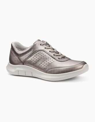 Hotter Womens Orion Womens Casual Trainers - Silver - Size: 5.5