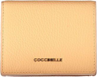 Coccinelle Leren Portemonnee met Meerdere Vakken - Dames - Portefeuilles - Oranje - ONE Size - Leer - Accessoires