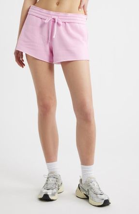 BP. Foldover Fleece Mini Sweat Shorts in Pink Sweet at Nordstrom, Size Xx-Small