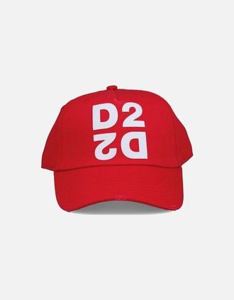 Dsquared2 Mens Logo Baseball Cap - Red