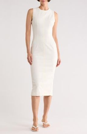DL1961 Esme Sleeveless Denim Midi Dress in Eggshell at Nordstrom Rack, Size X-Small