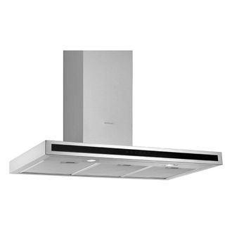 Silverline 3173 Cappa aspirante a parete Nero, Acciaio inox 593 m&sup3;/h