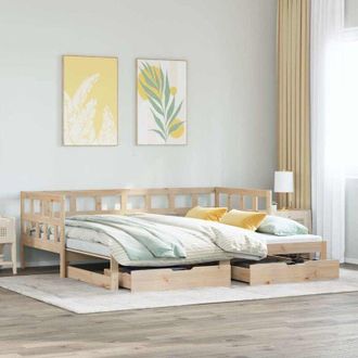 vidaXL Sof&aacute; Cama Nido Con Cajones Sin Colch&oacute;n 80x200 Cm Vidaxl
