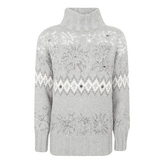 Fabiana Filippi Turtleneck Trui - Dames - Truien - Grijs - Maat: 3XS