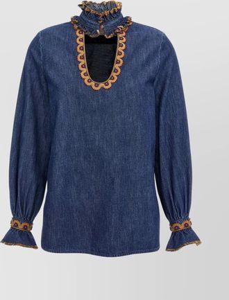 Valentino Garavani denim blouse