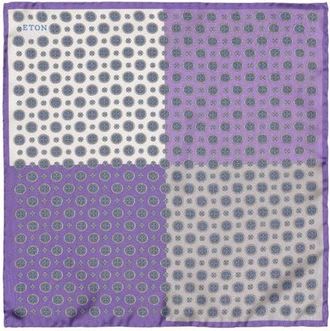 Eton Four-in-One Silk Pocket Square in Purple at Nordstrom