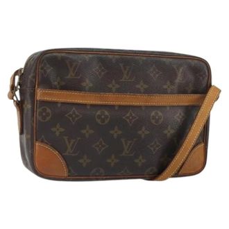 Louis Vuitton Pre-owned Cross Body Bags, female, Brown, Size: ONE SIZE Pre-owned Canvas Cross Body Bag