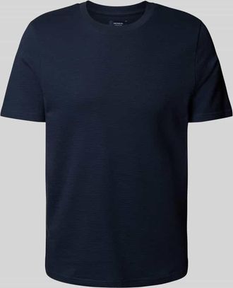 Mc Neal T-Shirt mit geripptem Rundhalsausschnitt in Dunkelblau, Gr&ouml;&szlig;e XXXL