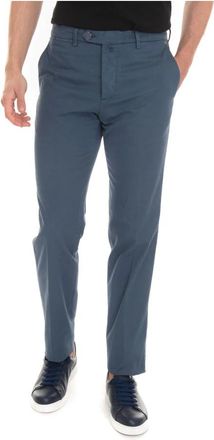 Kiton Chino - Heren - Chinos - Blauw - W31 - Katoen - Broeken