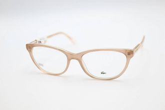Lacoste Womens L2850 Cat Eye Eyeglasses In Blush