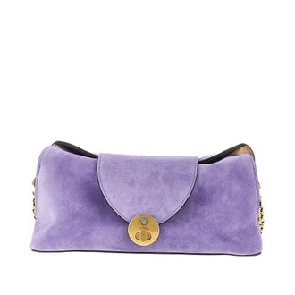 Versace Suede leather Vivian clutch Woman One Size