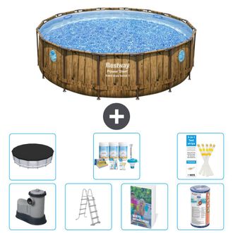 Bestway Piscina Bestway Power Steel Redonda - 488x122 Cm - 8-piezas S556