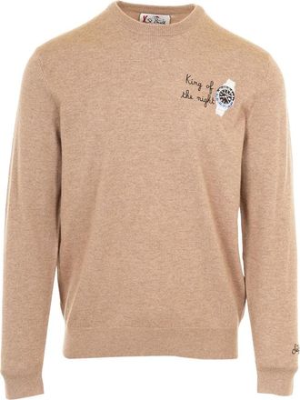 MC2 Saint Barth Trui met ronde hals - Heren - Ronde hals truien - Beige - L - Truien & Vesten