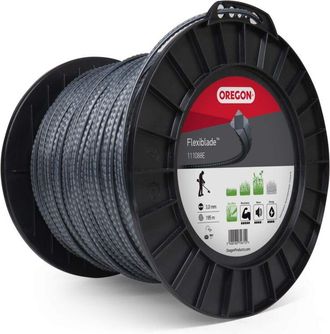 Oregon Scientific Oregon 111088E Filo seghettato per tagliabordi e sottosuolo, Rocchetto, 3.00 mm x 195 m