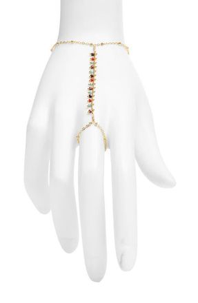 Vidakush Rainbow Cluster Hand Chain in Gold at Nordstrom, Size 6