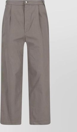 Low Classic straight leg trousers belt loops pleats