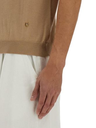Moschino Virgin Wool and Silk Sweater - Beige