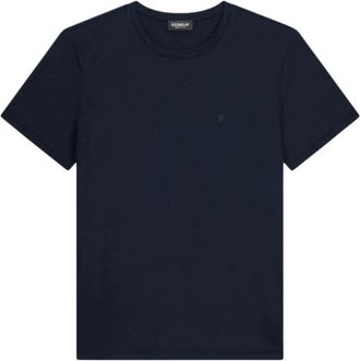 Dondup T-shirt Regular in Jersey Stretch - Heren - T-shirts - Blauw - XL - Tops