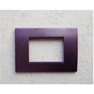 Trade Shop Trade Shop - Placca Placche Placchete Compatibili Living Light In Abs 3 4 7 Posti Colorate - P&uacute;rpura Met&aacute;lico