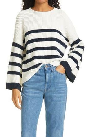 Frame Denim Mariner Stripe Sweater in Off White Multi at Nordstrom Rack, Size Medium