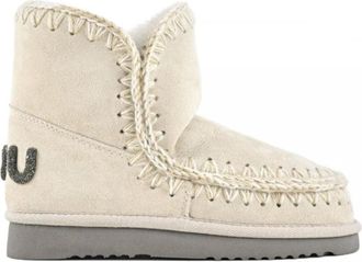Mou Eskimo 18 Ankle Boot - Dames - Winterlaarzen - Beige - 39 EU - Wol - Schoenen