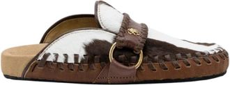 CLARIS VIROT Georgette Leren Rodeo Muiltjes - Dames - Slip ons - Veelkleurig - 36 EU - Leer - Schoenen