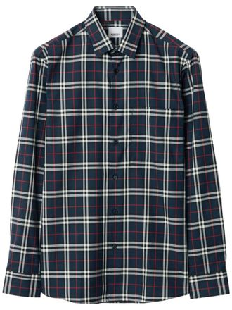 Burberry Camicia Simpson a quadri - Nero