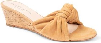 Patricia Green Savannah Wedge Slide Sandal in Tan Suede at Nordstrom, Size 10
