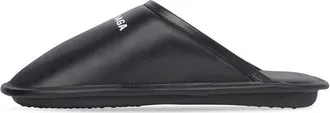 Balenciaga Calf Leather Home Slippers Black 736288WB7211090