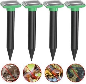 OEM Repelente Solar Para Topos, 4 Piezas, Repelente Solar Ultras&oacute;nico Para Topos, Repelente Para Serpientes, Contra Topos, Repelente Solar Contra Topos, S
