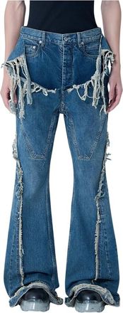 Rick Owens Slivered Bootcut Jeans - Heren - Flared Jeans - Blauw - W32 - Katoen - Jeans