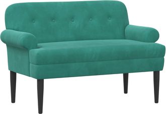 vidaXL Sof&aacute; Amoroso Con Botones Acolchados Tuquesa 120 X 66 X 78 Cm Vidaxl