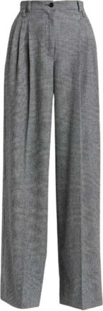 Dolce & Gabbana Wijde broek - Dames - Wijde Broeken - Grijs - XS - Broeken