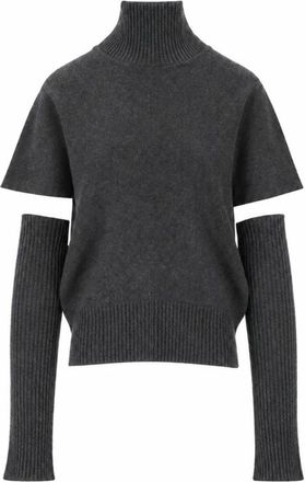 Federica Tosi Jersey de Cuello Alto - Knitwear - Mujer - Gris - M