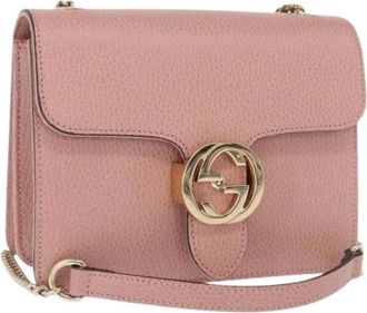 Gucci Pre-owned Cross Body Bags, female, Pink, Size: ONE SIZE Pre-owned Cross Body Bag