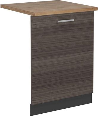 Vicco Tapa Del Lavavajillas R-line, Gris Noble, 60 Cm, Et Roble