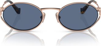 Miu Miu 0mu 52ys Oval Sunglasses